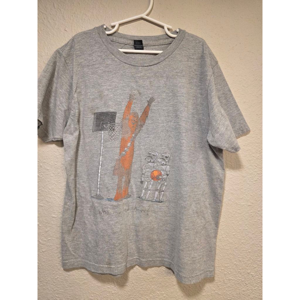 Kids Sta Wars Chewbaca Stormtrooper Basketball Shirt Size Large